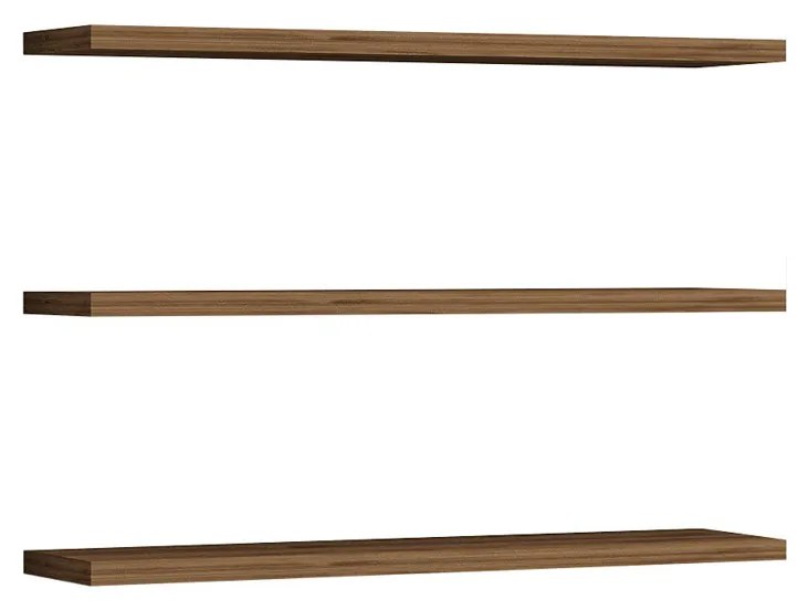 Boss Walnut polc, 3 db