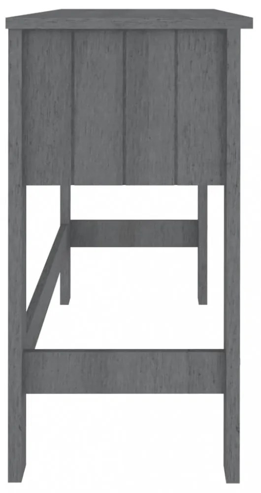 HAMAR sötétszürke tömör fenyőfa íróasztal 110 x 40 x 75 cm