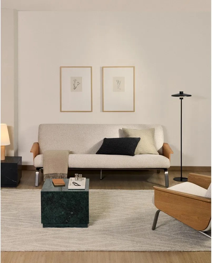 Bézs zsenília kanapé 205 cm Amsen – Kave Home