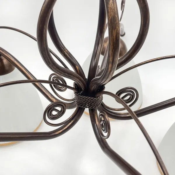 Brilagi - LED Felületre szerelhető csillár ANTICO 5xE27/60W/230V bronz patina