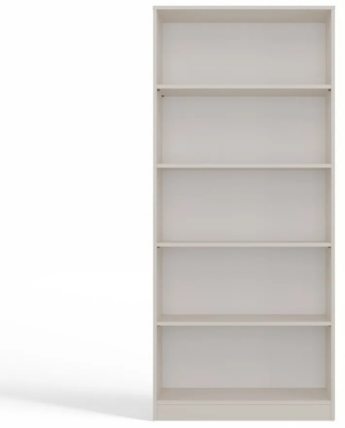 Kashar R80 polcos szekrény, könyvtartó, 80x182x30 cm, kasmír