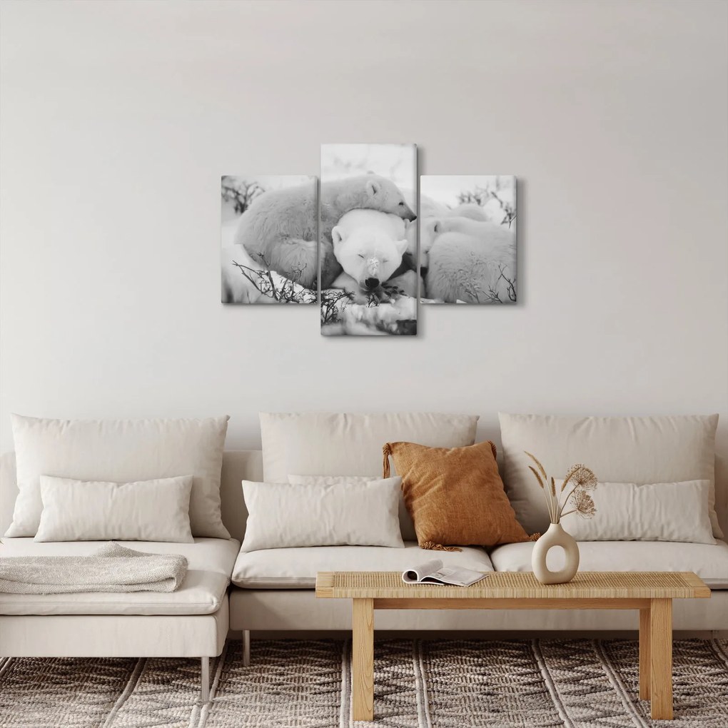 Kép - Jegesmedvék (90x60 cm)