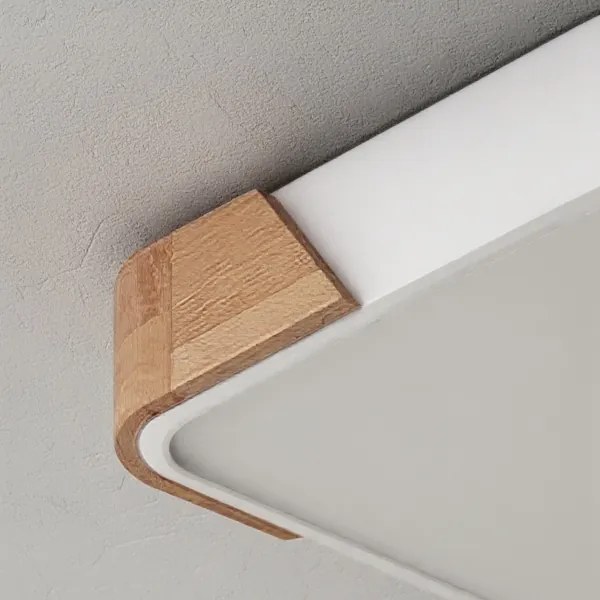 Brilagi - LED mennyezeti lámpa PILANA LED/24W/230V tölgy/fehér 32x32 cm