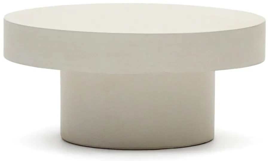 Beton kerek kerti dohányzóasztal ø 66 cm Aiguablava – Kave Home