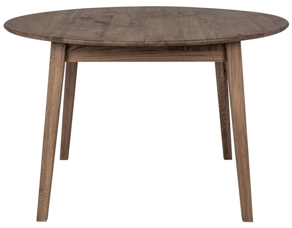 Metz ovális bővíthető étkezőasztal 118x118-158 cm füstös tölgy