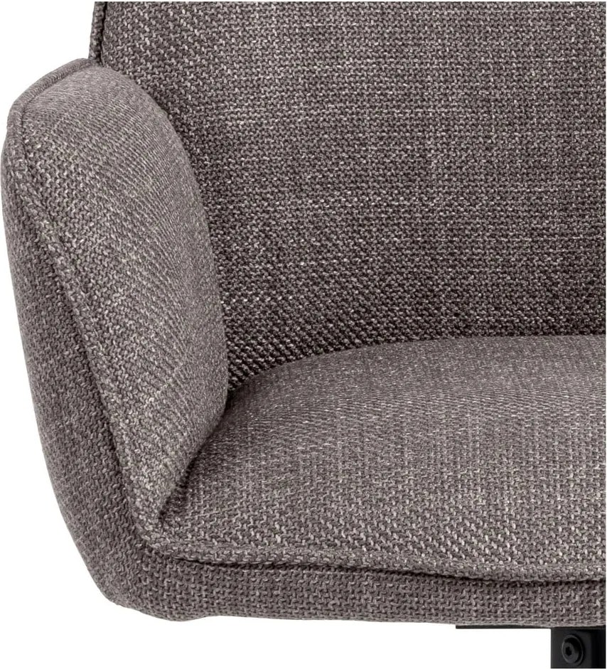 Világosszürke kárpitozott karfás étkezőfotel szett 2 db-os Glenda – Actona