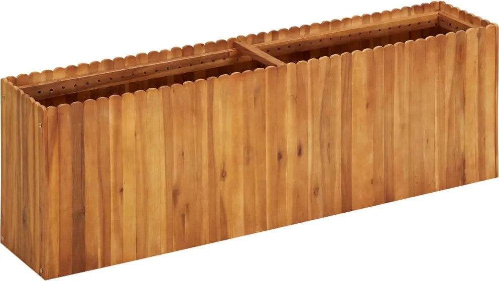 vidaXL tömör akácfa kerti magaságyás 150 x 30 x 50 cm