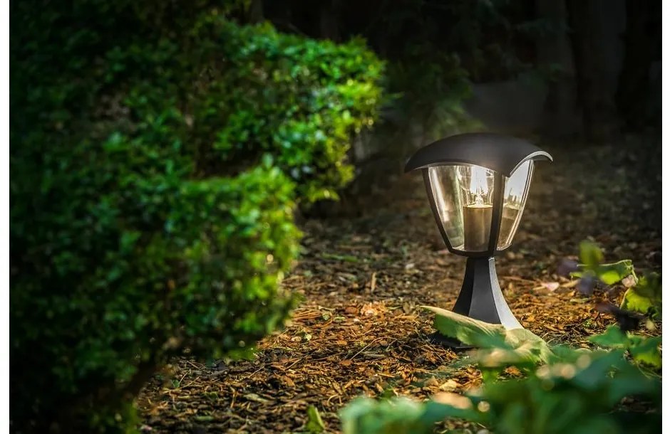 Lámpa Kerti lámpatest MARINA-P, E27, MAX. 20W, IP54, AC220-240V, 50-60Hz, oszlop 30 cm, fekete