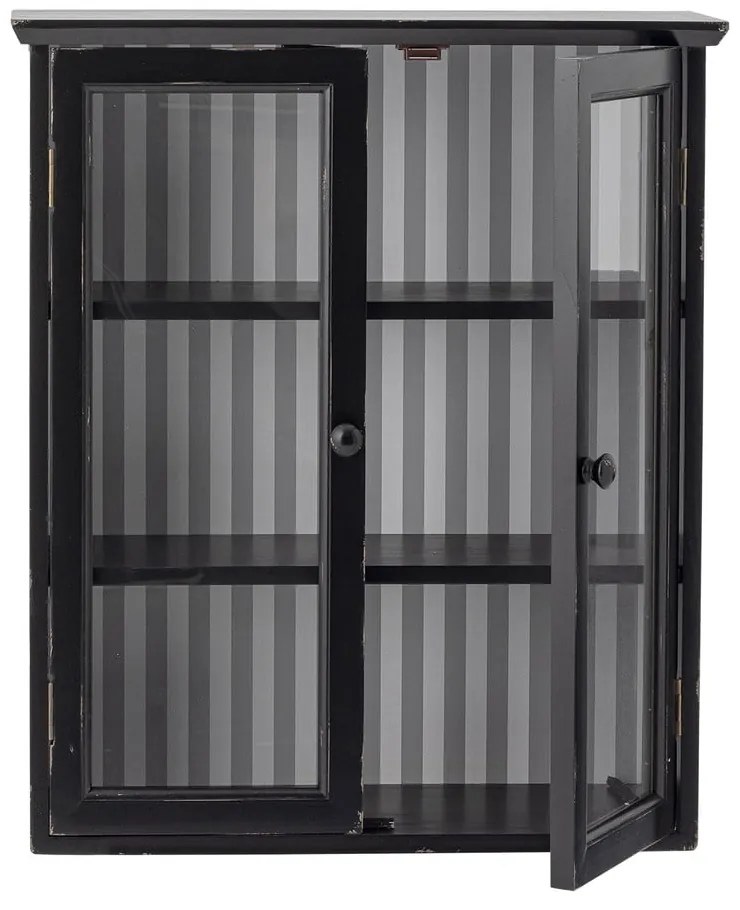 Fekete jegenyefenyő függő tálalószekrény 51,5x66,5x22,5 cm Hazem – Bloomingville