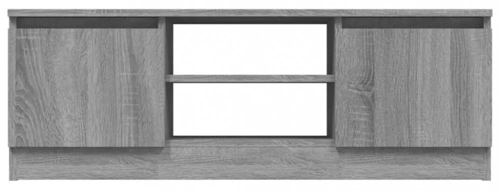 szürke sonoma színű TV-szekrény ajtóval 102 x 30 x 36 cm