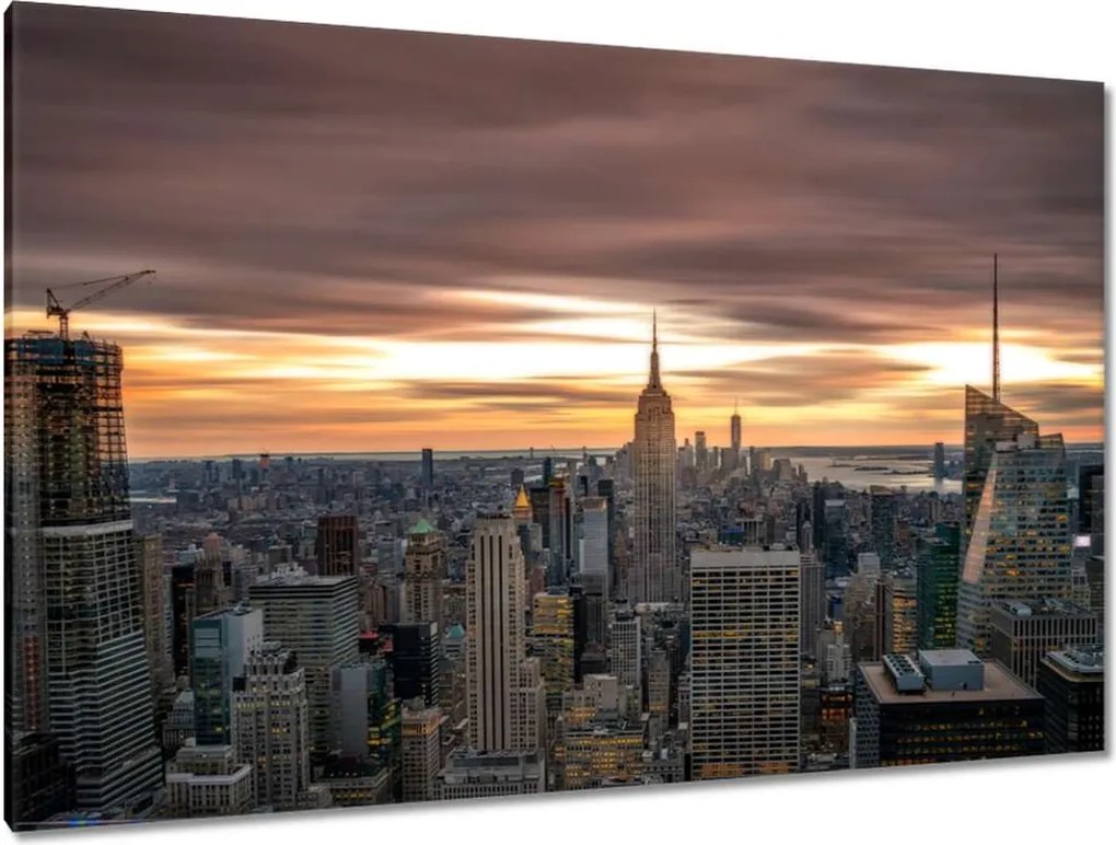 Festmények 120x80 New York felülnézet