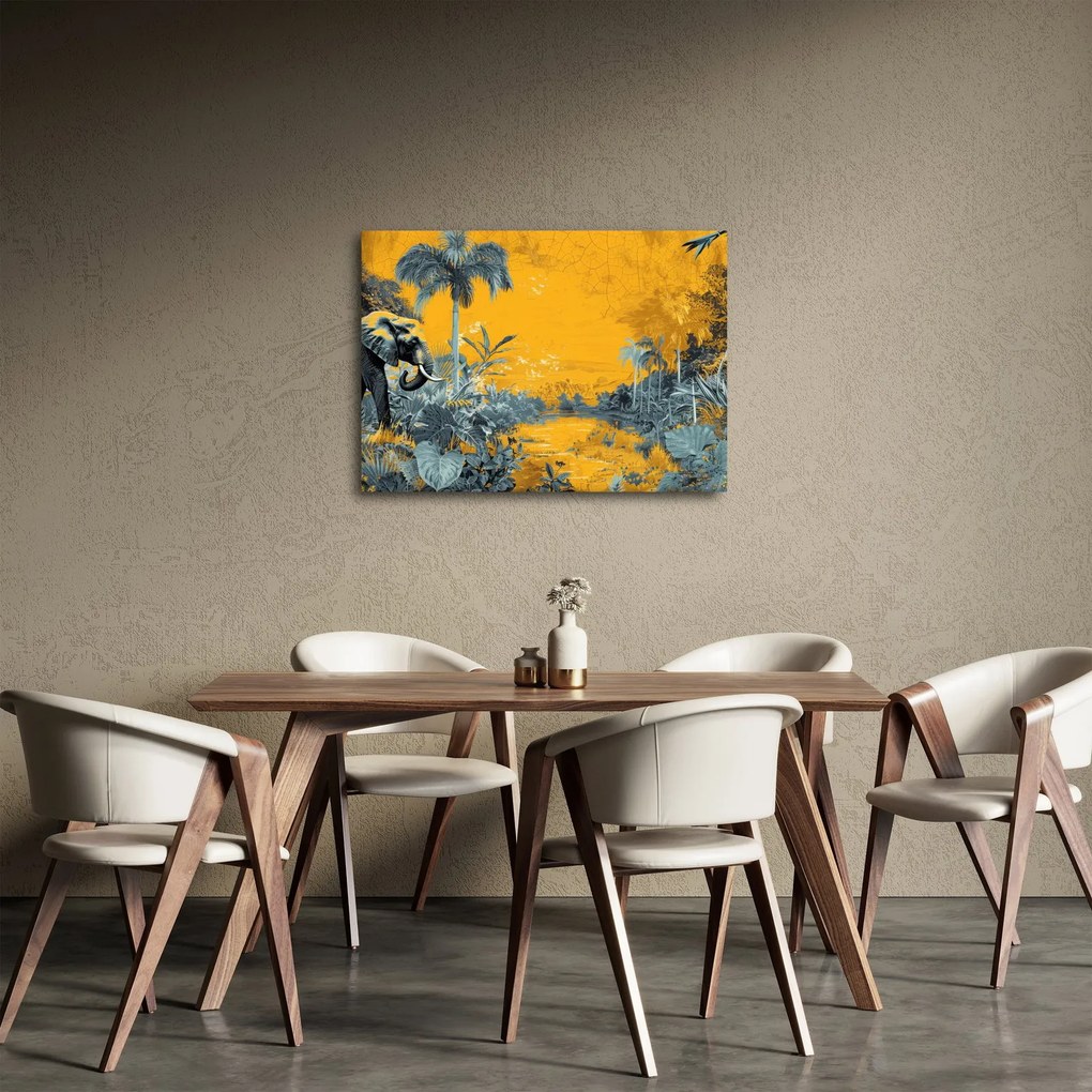 Kép - Elefánt a természetben (70x50 cm)