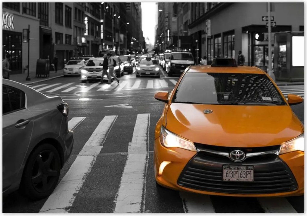 Poszterek 100x70 Sárga taxi Taxi