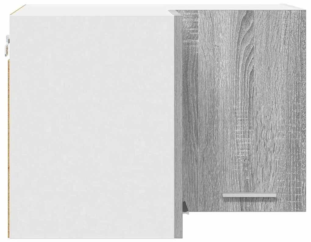 Függő szekrény Riga Szürke Sonoma és fehér 57 x 57 x 40 cm