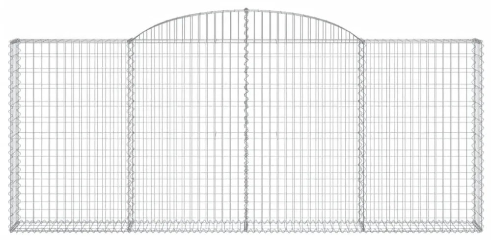 12 db íves horganyzott vas gabion kosár 300x30x120/140 cm