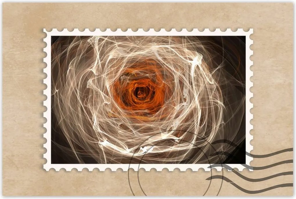 Poszterek 90x60 Fraktál rózsa