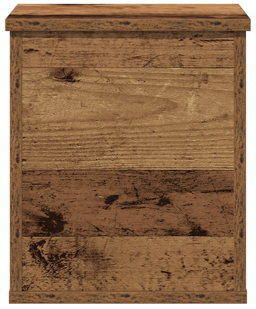 Tároló doboz fedéllel régi fa 30x35x35 cm Mérnök fa