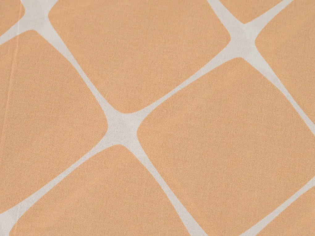 Pamut ágyneműhuzat ARMINA barack színű Ágyneműhuzat mérete: 2 db 70 x 90 cm | 200 x 220 cm