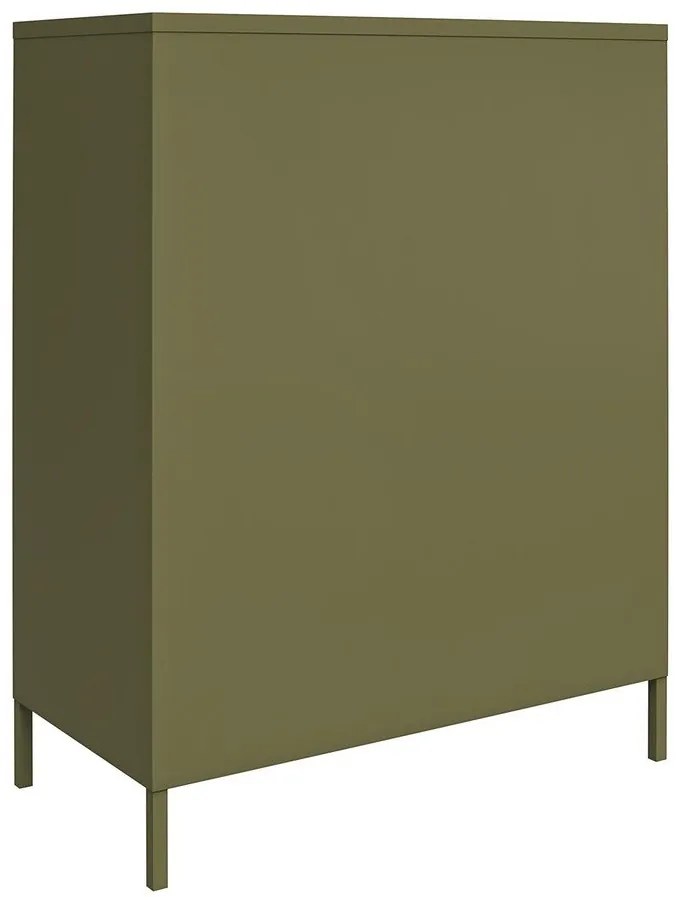 Khaki fém szekrény 79x100x39 cm Bradford – Støraa