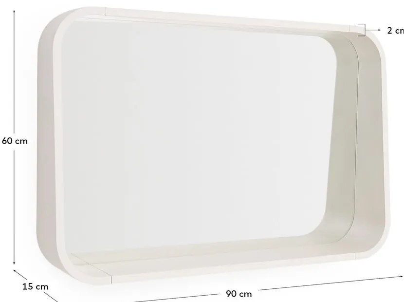 Fali tükör 90x60 cm Salaya – Kave Home