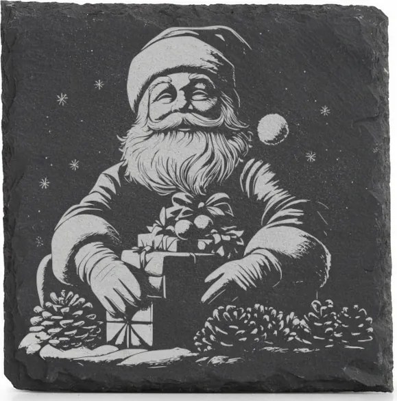 Kő alátét x4 bögre Mikulás Karácsony Ajándékok