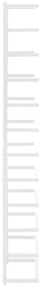 fehér acél törölközőtartó 24 x 12 x 96 cm