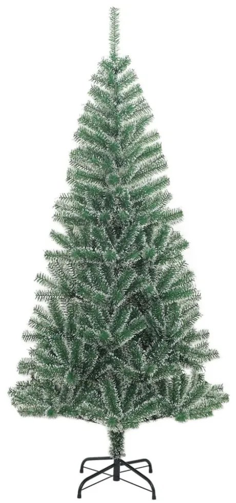 zöld műkarácsonyfa hóval 180 cm