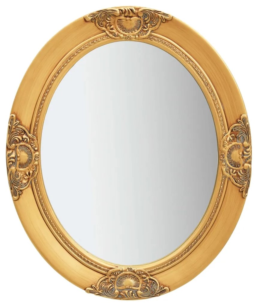 vidaXL aranyszínű barokk stílusú fali tükör 50 x 60 cm