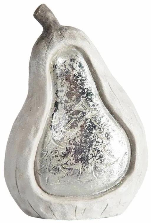 Pear figura Ezüst 11 x 6 x 16 cm