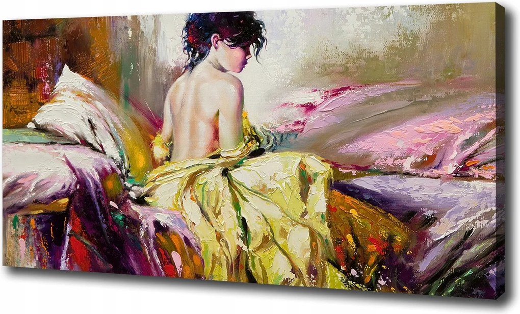 Vászonkép Félmeztelen nő 100x70 cm