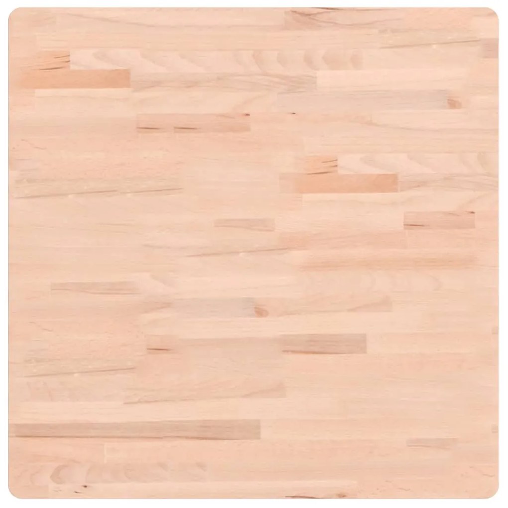 vidaXL tömör bükkfa négyzet alakú asztallap 70 x 70 x 2,5 cm