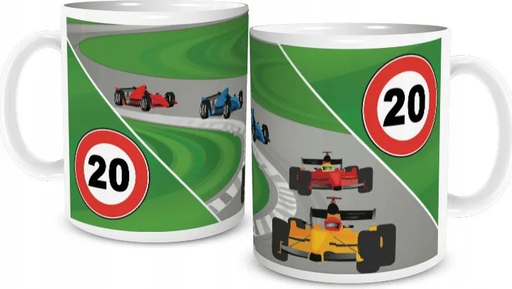 Születésnapi Bögre 20 Éves Autók F1