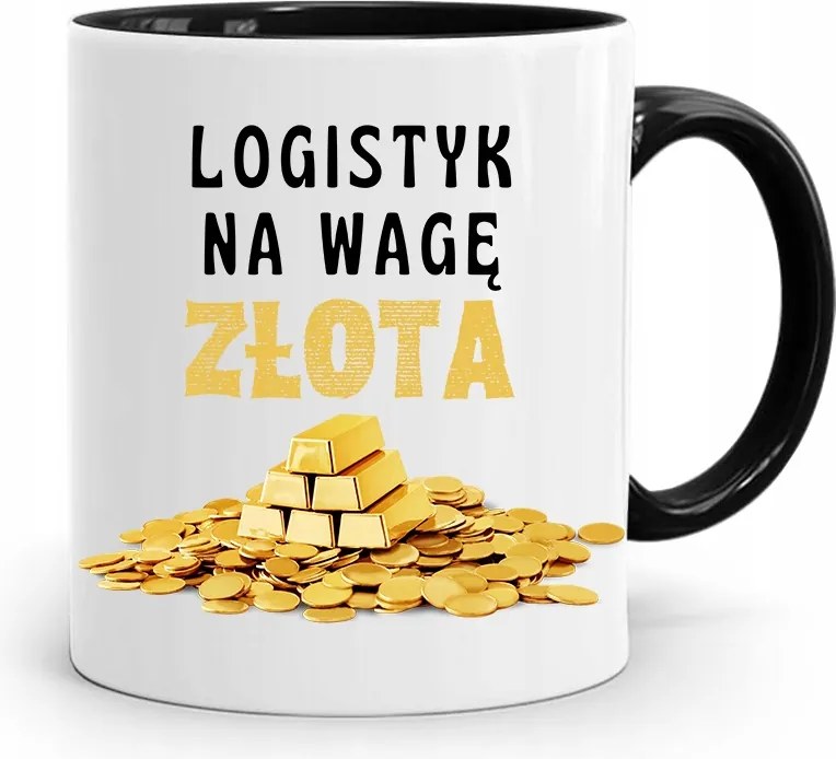 Logisztikai Bögre Fekete Születésnapi Ajándék fényképes nyomtatással