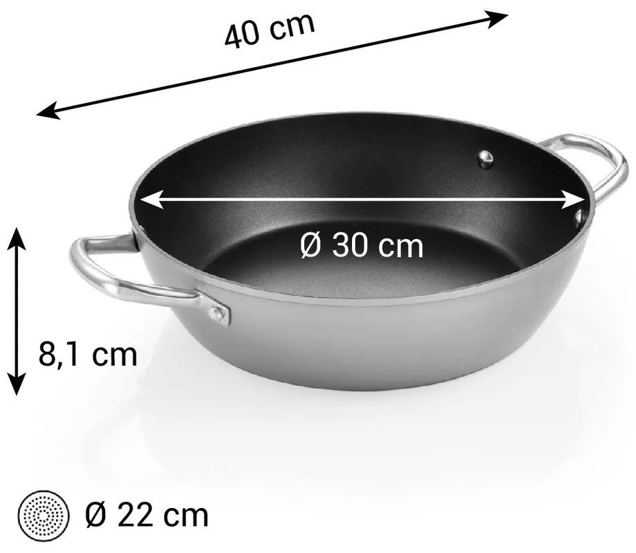 Alumínium serpenyő tapadásmentes felülettel ø 30 cm GrandChef+ – Tescoma