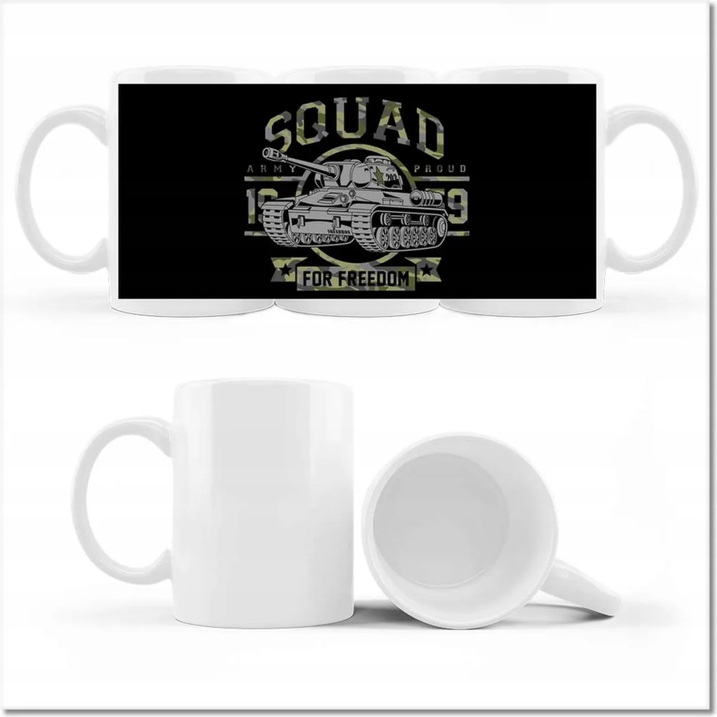 Nyomott mintás bögre Elit tank 203 háború