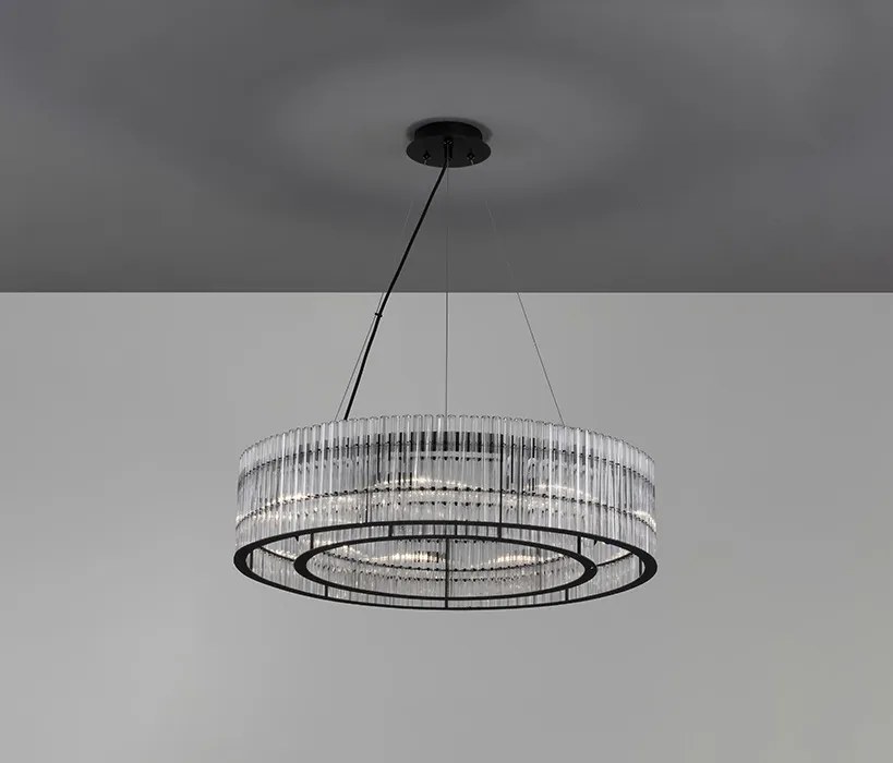 Függeszték Fekete BAROK NOVA LUCE 9006056