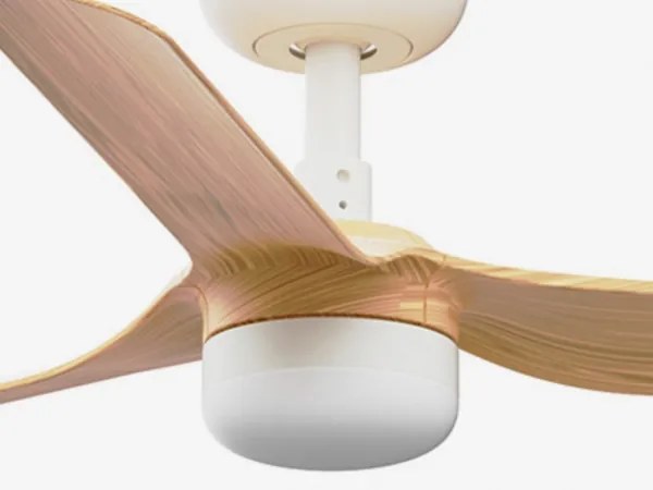 FARO 33821WT-1TW-LED Dimmelhető ventilátor MINI PUNT S 10W/230V barna/fehér átm.90 cm WT + távirányító