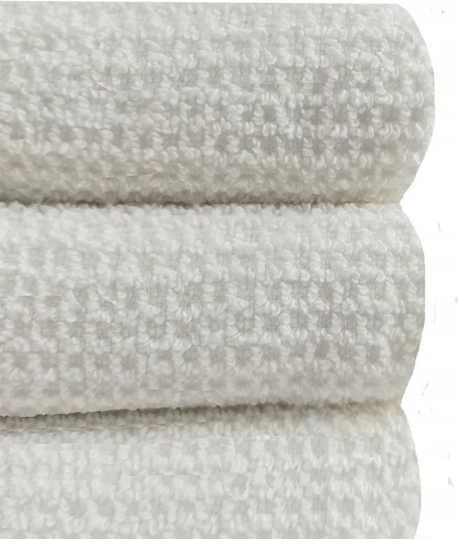 Wafel-terry Törölköző 100x220cm 100% pamut 360g/m2 Különlegesen Könnyű Fehér