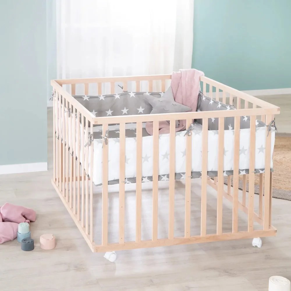 Natúr színű járóka 100x100 cm – Roba