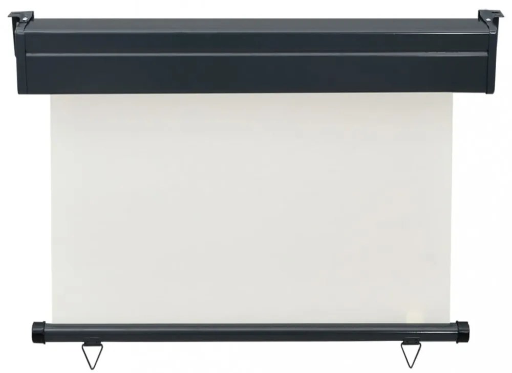 krémszínű oldalsó terasznapellenző 105 x 250 cm