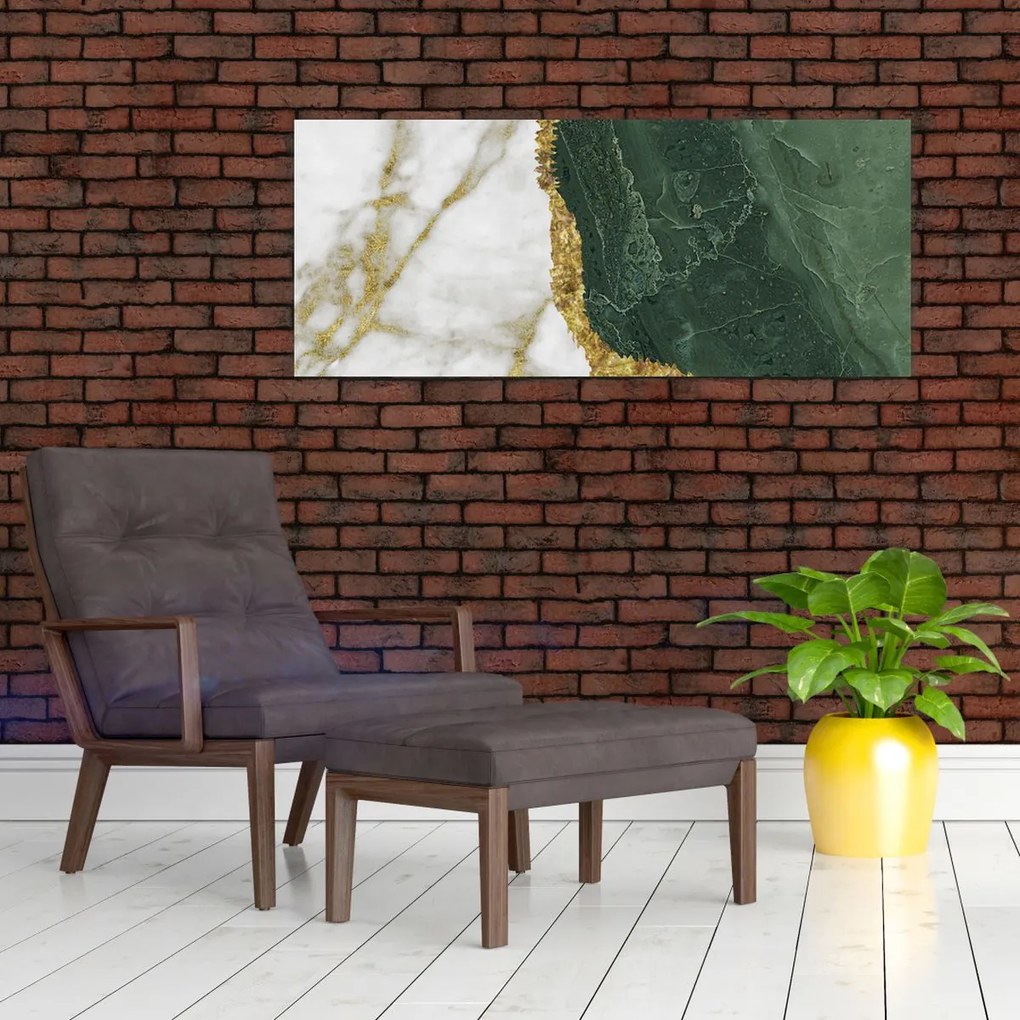 Kép - Zöld márvány N⁰3 (120x50 cm)