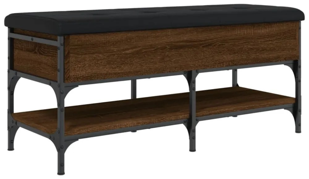barna tölgy színű szerelt fa cipőpolc 102 x 42 x 45 cm