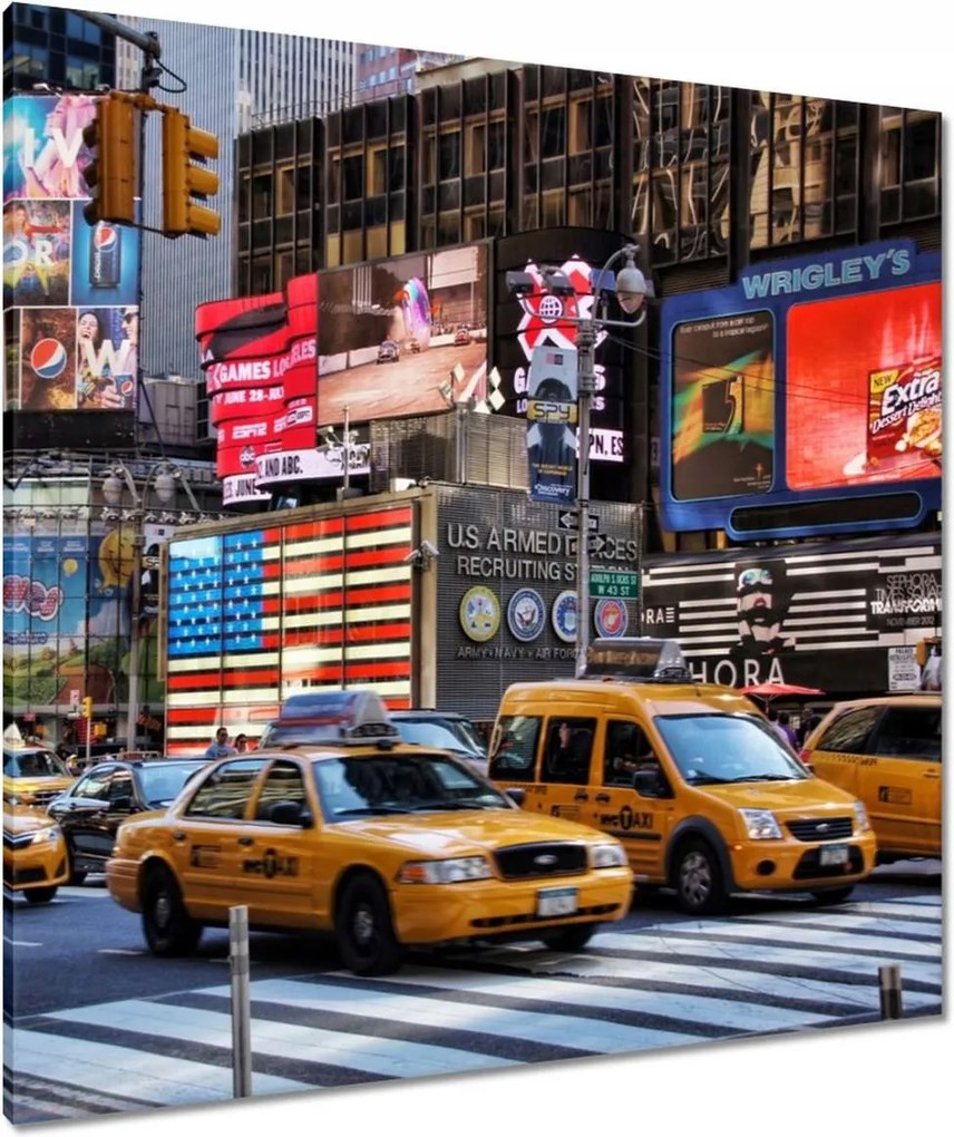 Vászonkép 90x90 New York Yellow Cab