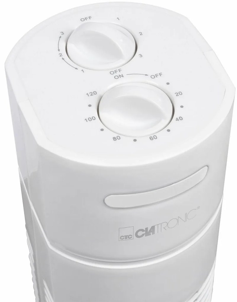 Clatronic TVL 3770 oszlopos ventilátor, fehérszínben