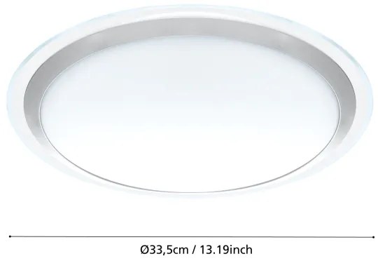 Eglo 95677 - LED Mennyezeti lámpa COMPETA 1 LED/22W/230V