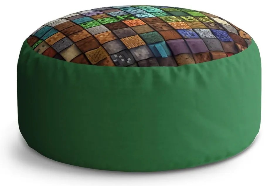 Circle zsámoly Blocks Abstract, színes