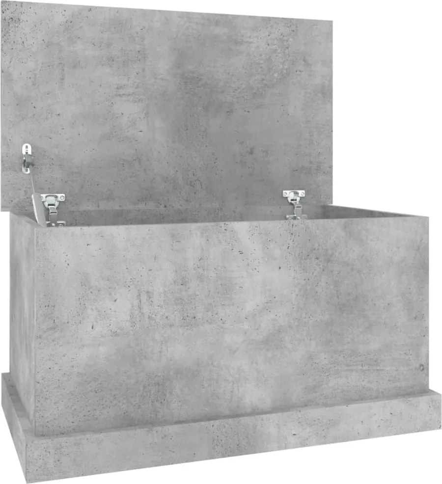 vidaXL betonszürke szerelt fa tárolóláda 70x40x38 cm