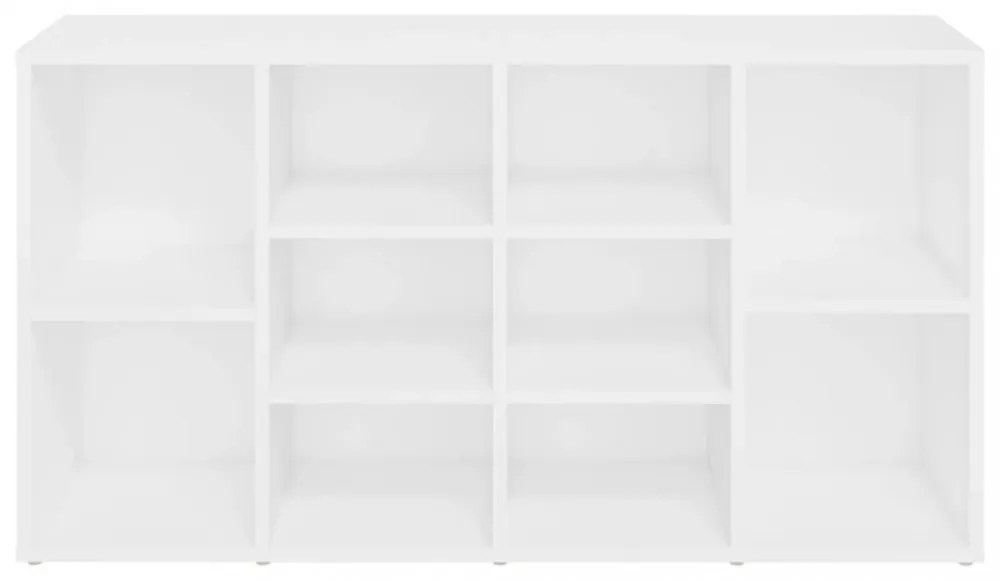 fehér szerelt fa cipőtároló pad 103 x 30 x 54,5 cm