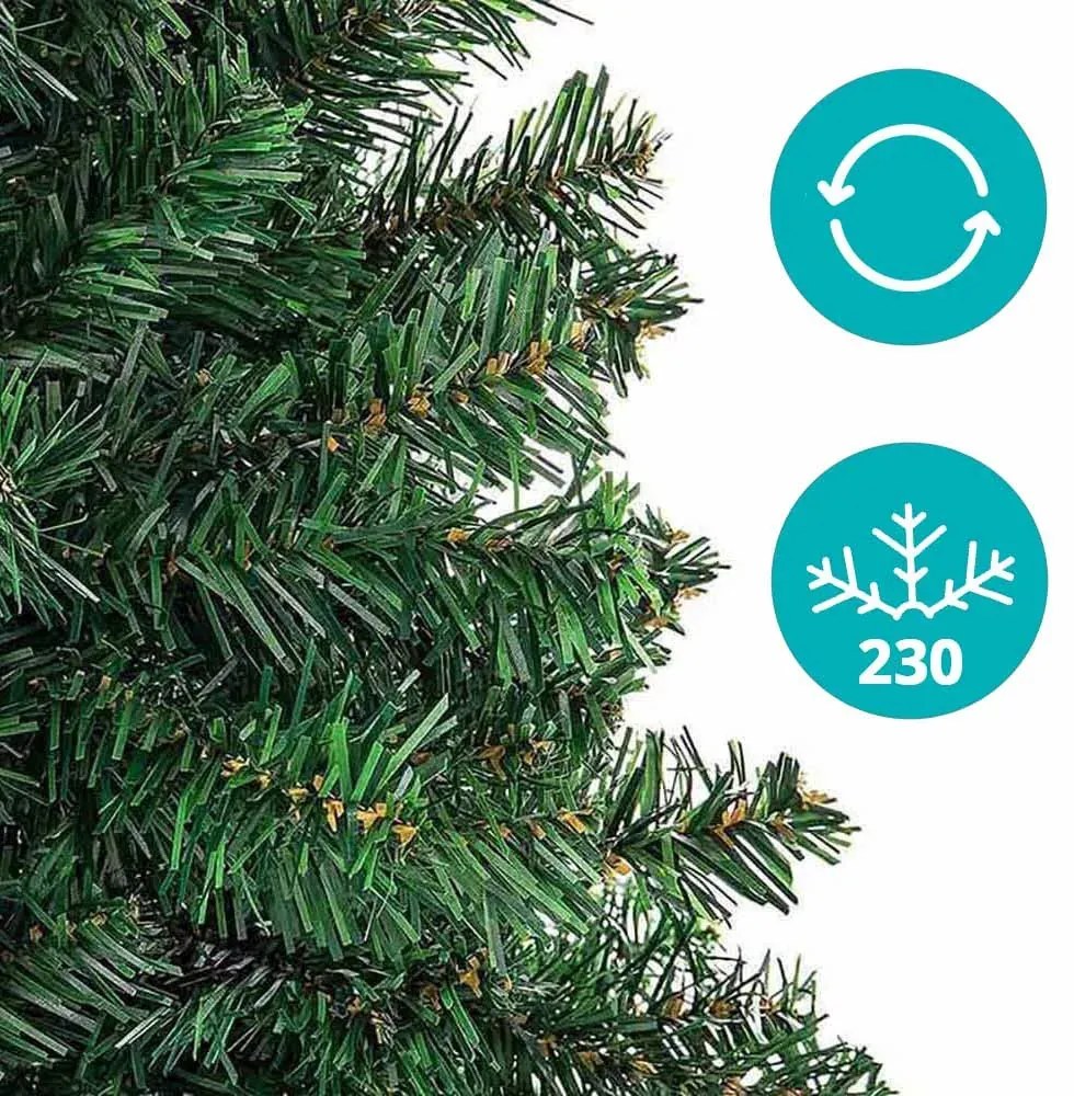 Nordmann műfenyő fém talppal, 4 méretben-210 cm