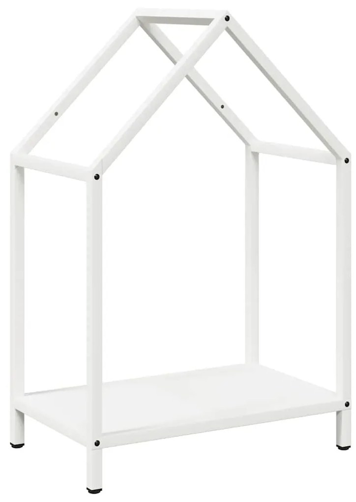 fehér hidegen hengerelt acél tűzifatároló 40x25x60 cm
